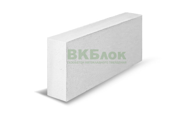 Газобетон ВКБлок D600 625х120х250 мм фото 0